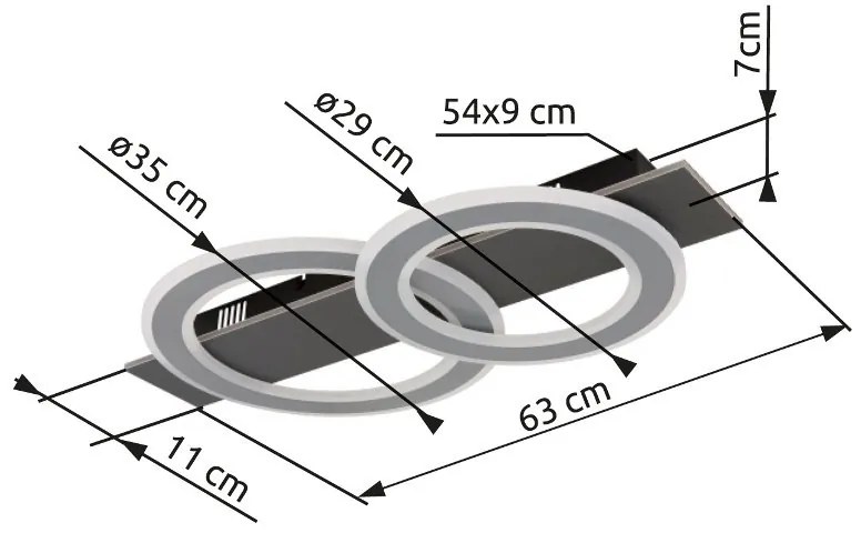 Plafoniera LED design decorativ JAYDEN 40W
