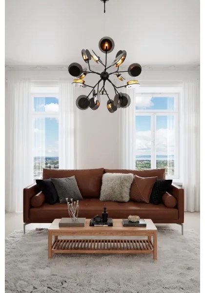 Lustră pe cablu ByRydens 4202080-4002 TURNO 18xG9/4W/230V