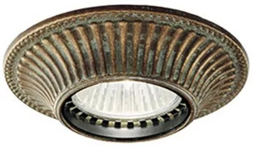 Spot incastrabil cu aspect antique brass diametru 10cm MINI 208.07.OO