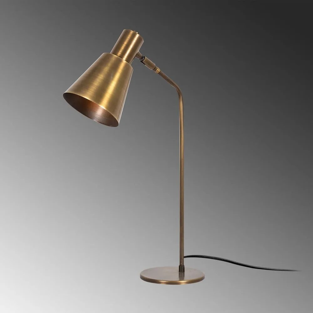 Veioză în culoarea bronz cu abajur din metal (înălțime 50 cm) Sivani – Opviq lights