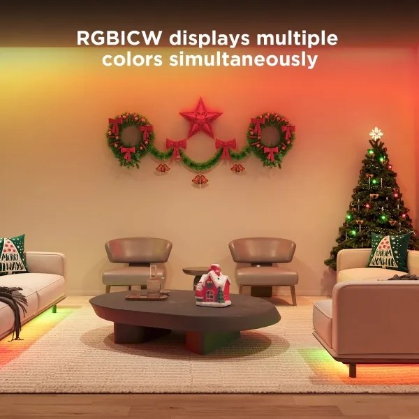 Bandă Govee Wi-Fi RGBICW Smart PRO LED 5m MATTER extra durabilă