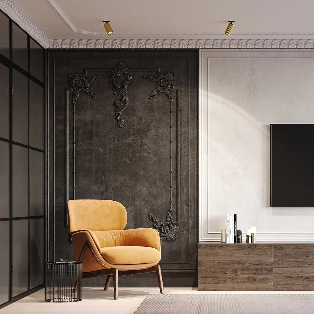 Spot incastrabil stil minimalist Calipso alama/ negru