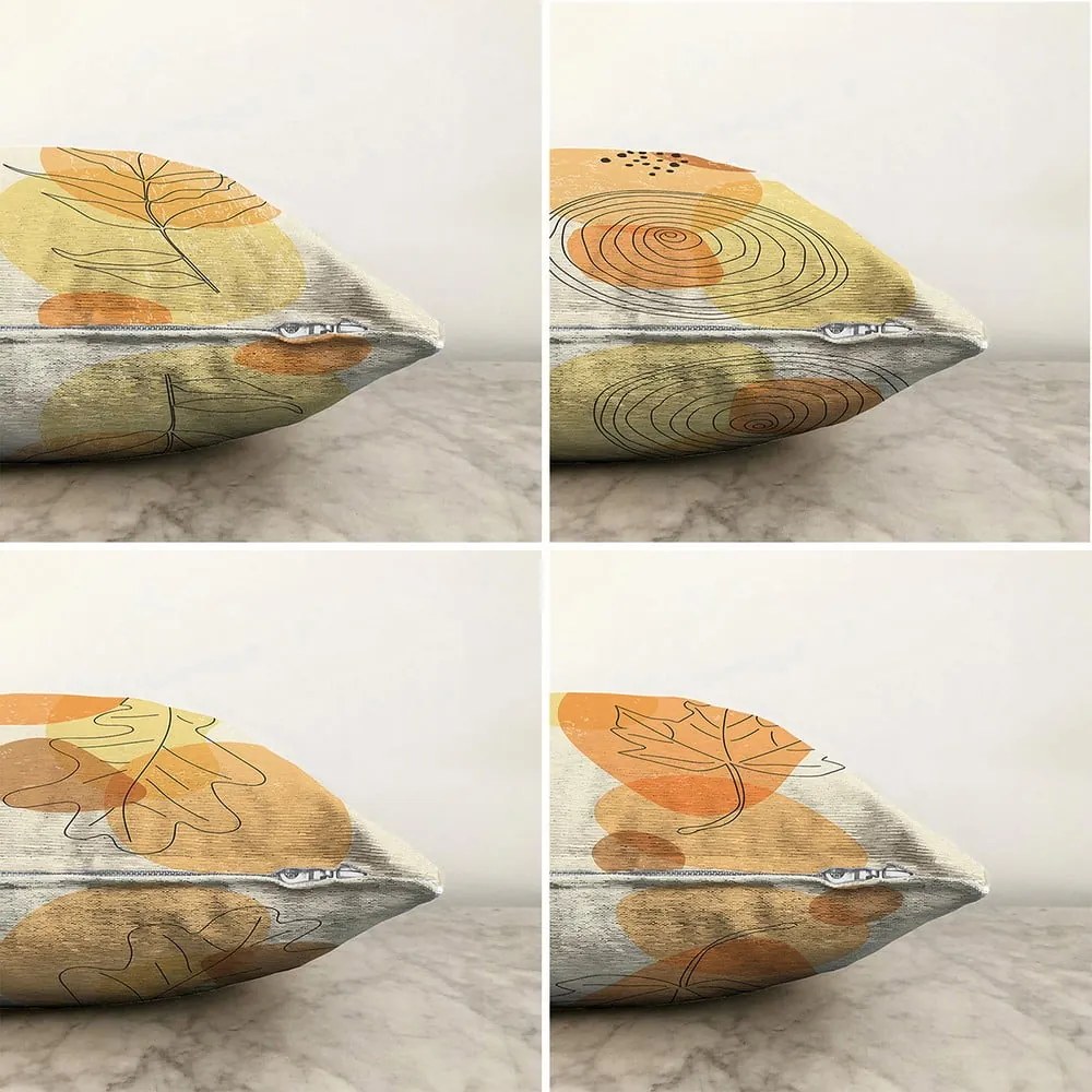 Set 4 fețe de pernă Minimalist Cushion Covers Sunset, 55 x 55 cm