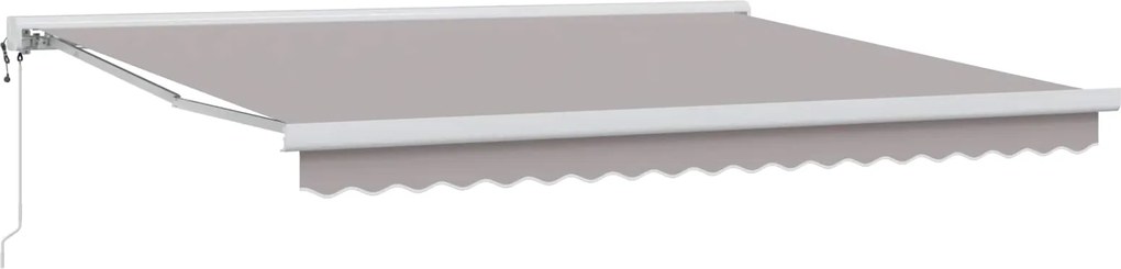 vidaXL Cortina Retractabilă Gri deschis 400 × 300 cm Stofă și Metal