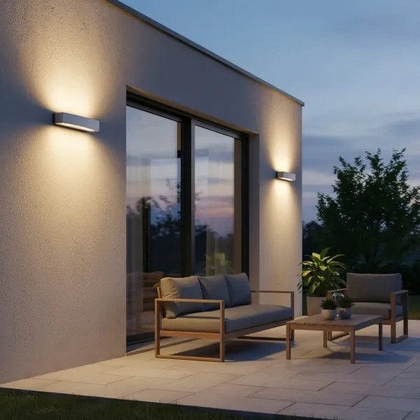 Aplică de exterior Ideal Lux ANDROMEDA 2xE27/60W/230V IP55 alb