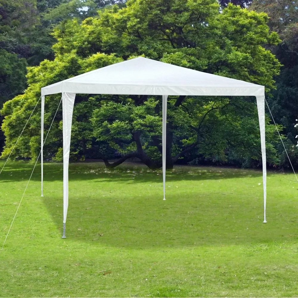 Cort de grădină pentru petreceri - ANTONI + 3 pereți laterali - alb