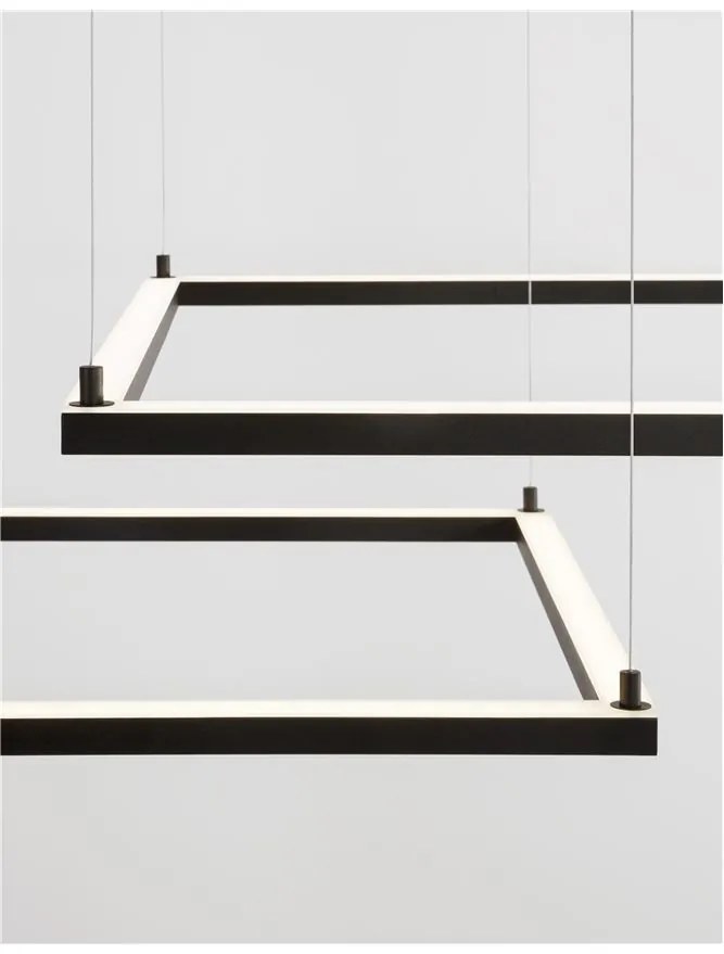 Lustra suspendata LED dimabila design modern ETERNA negru NVL-9990732