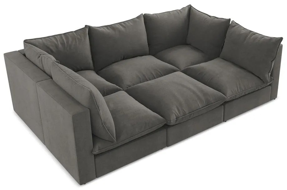 Canapea gri închis 255 cm Manao – Makamii