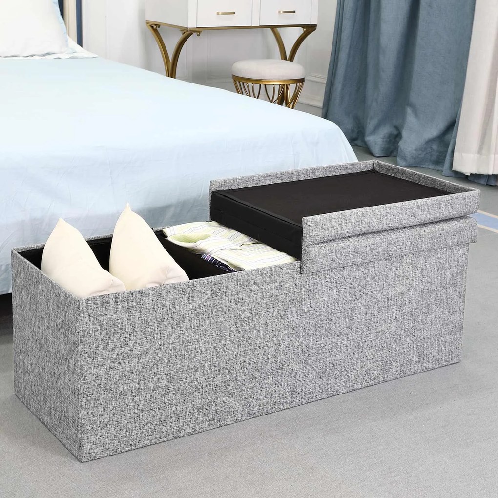Deuba Cutie depozitare gri deschis - 115x38x38cm