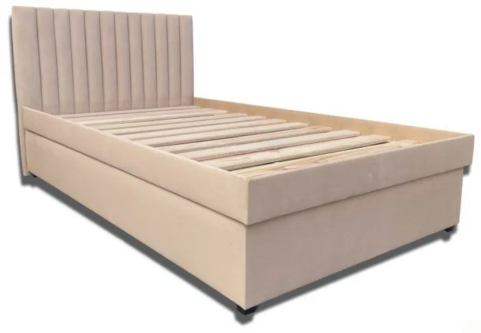 Pat de o persoană 120 cm Peissa (fără saltea) (cu somieră cu laturi). 1052041