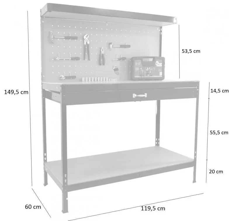 ShopJK MASĂ DE LUCRU CU SERTAR GWI3601