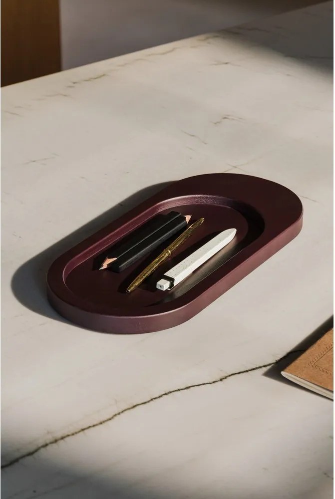 Tavă decorativă din lemn 15x32 cm Tenu – noo.ma