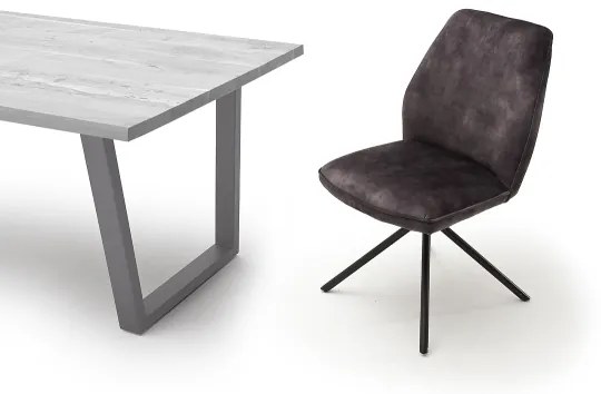 Set de 2 scaune pentru masă NEXORO, antracit