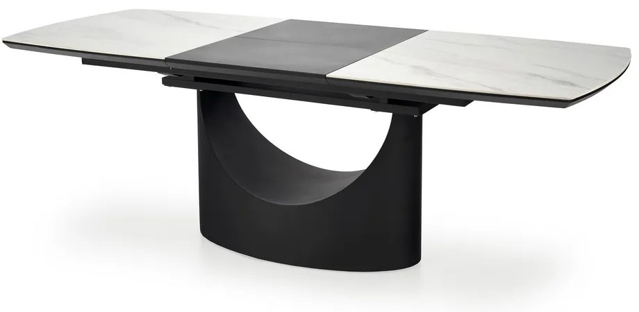 Masa de bucaterie Osman, marmura/negru