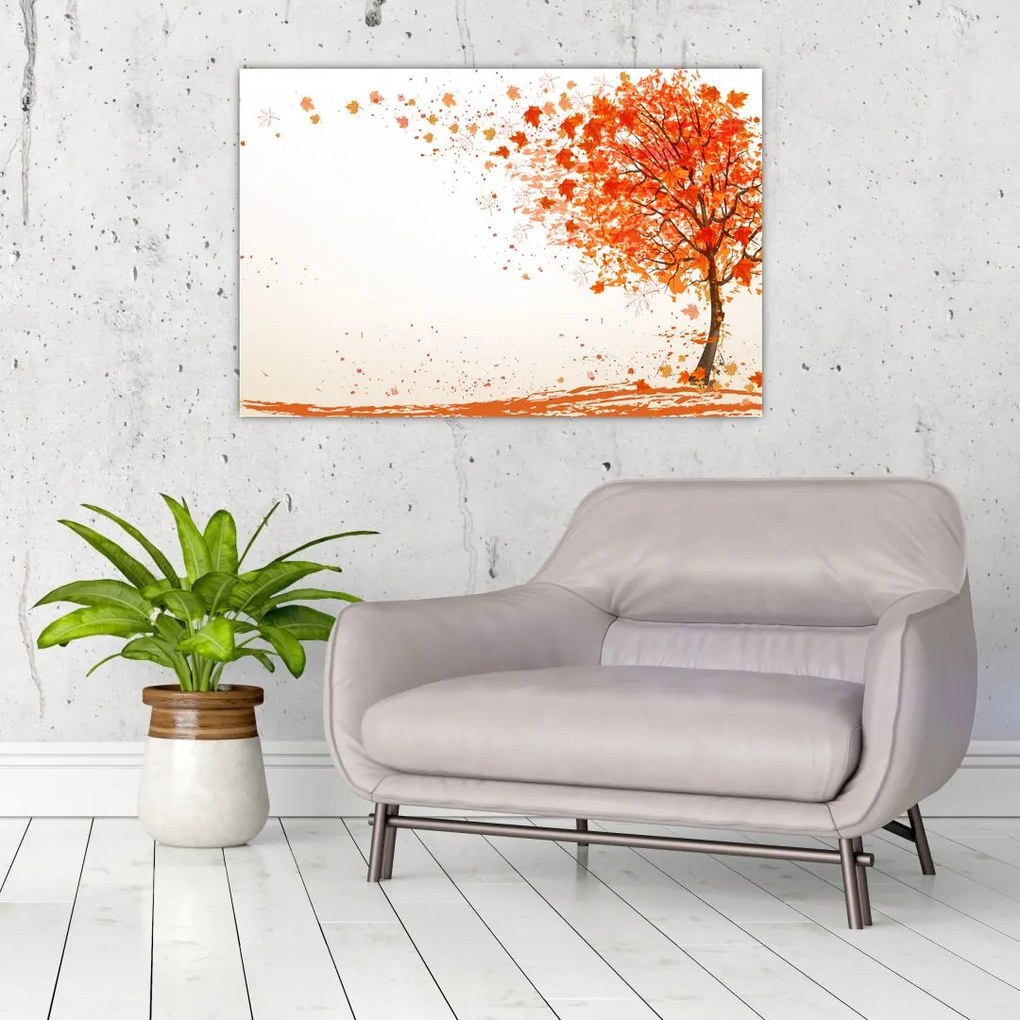 Tablou - Copac în vâmnt (90x60 cm)