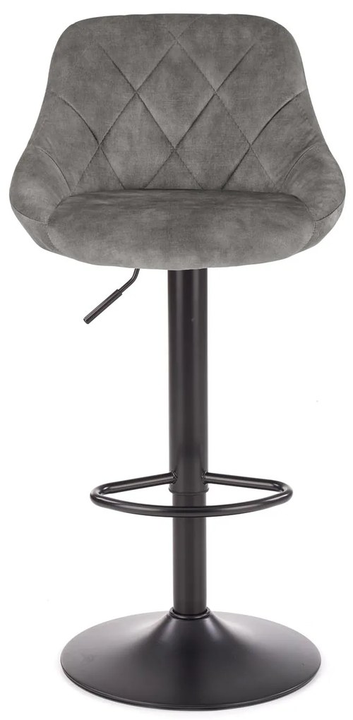 Scaun tip bar Henrietta (gri + negru). 1039561
