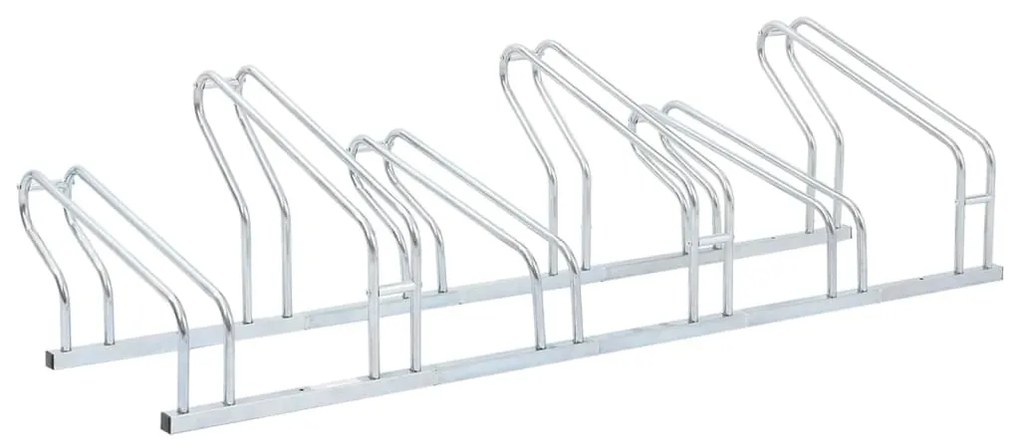 vidaXL Suport pentru 6 biciclete de sine stătător, oțel galvanizat