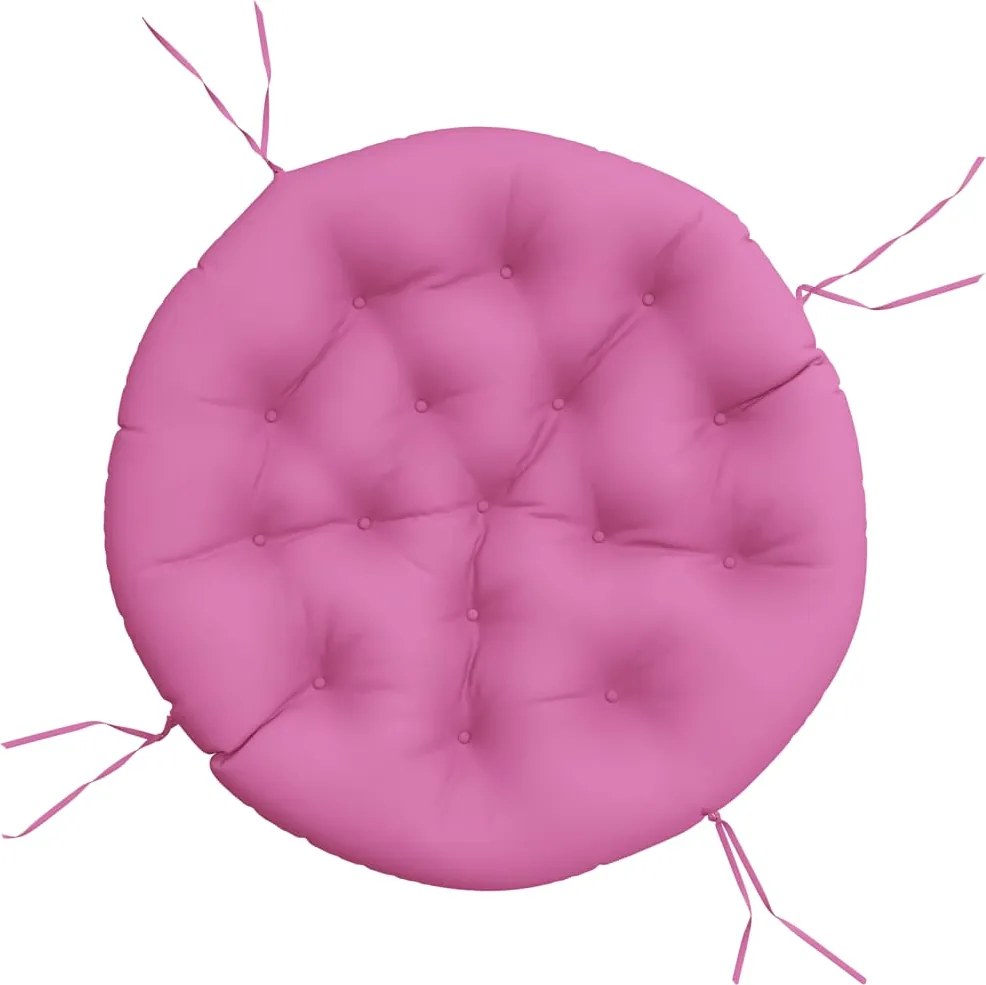 vidaXL Pernă rotundă, roz, Ø 100 x11 cm, țesătură Oxford