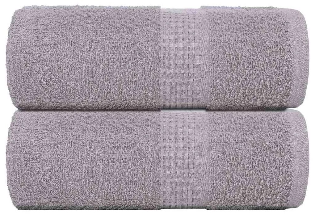 vidaXL Prosoape pentru oaspeți 2 buc Gri 30x50 cm 360 g/m² 100% bumbac