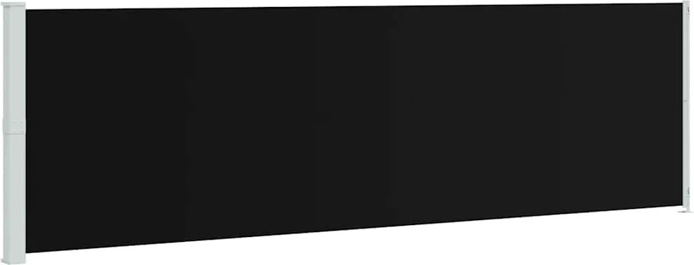 vidaXL Copertină laterală retractabilă de terasă, negru, 180x600 cm