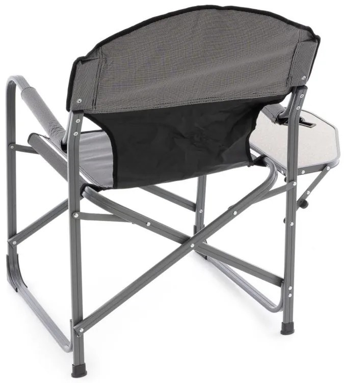 Scaun pliant de camping cu masă și suport - 2 bucăți