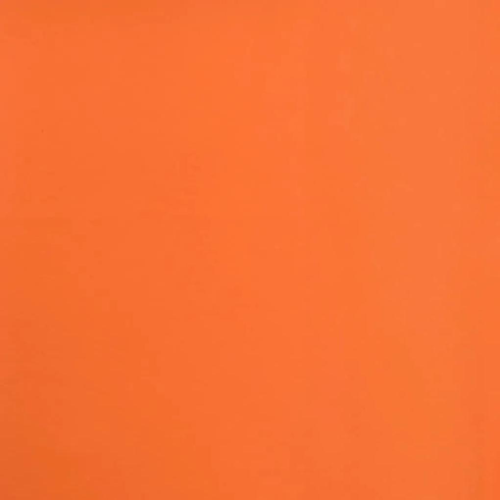 Scaune de masa pivotante 2 buc portocaliu alb, piele ecologica 2, portocaliu si alb