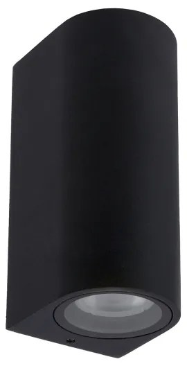 Aplică de exterior ZARO 2xGU10/35W/230V IP44 neagră Lucide 69801/02/30