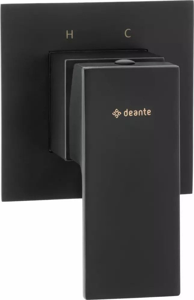Baterie dus monocomanda incastrata Deante Anemon negru