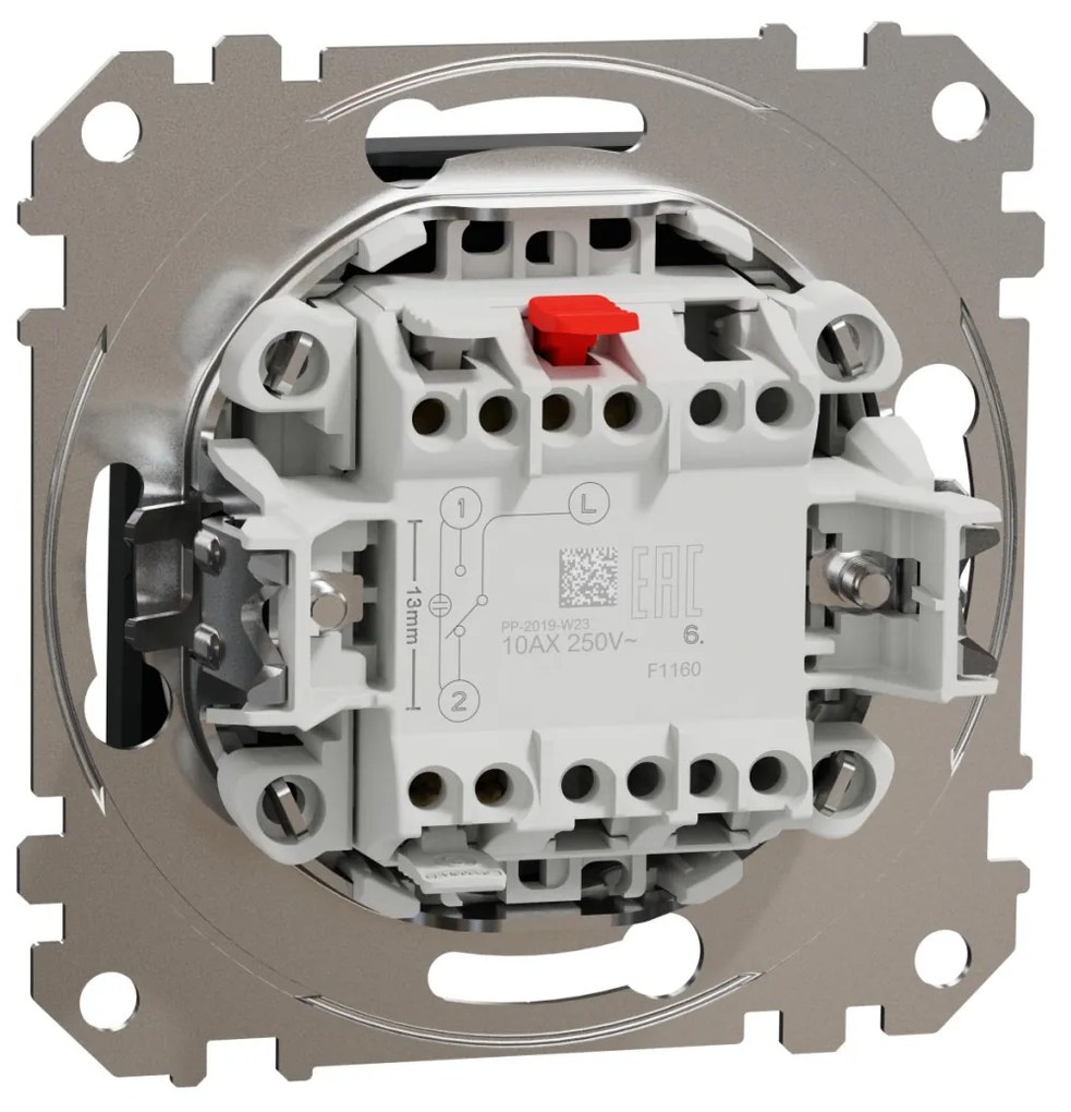 Intrerupator cap scara, 10A, IP20, Antracit , Schneider Sedna Design