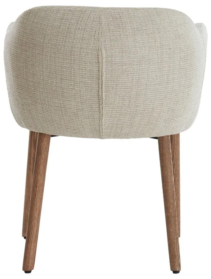 Set de scaune de sufragerie bej cu cotiere 2 buc. tapițat Blaine – Light &amp; Living