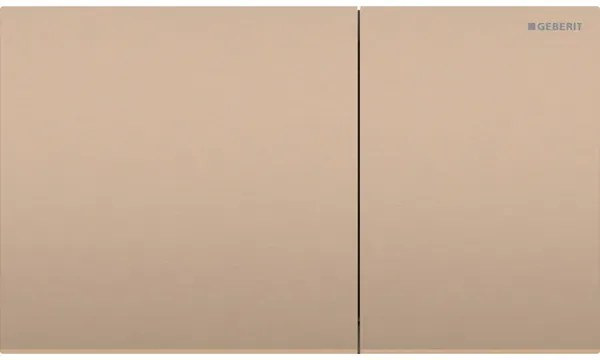 Clapeta de actionare cu 2 volume, rosu auriu periat, Geberit Sigma70 Rosu auriu