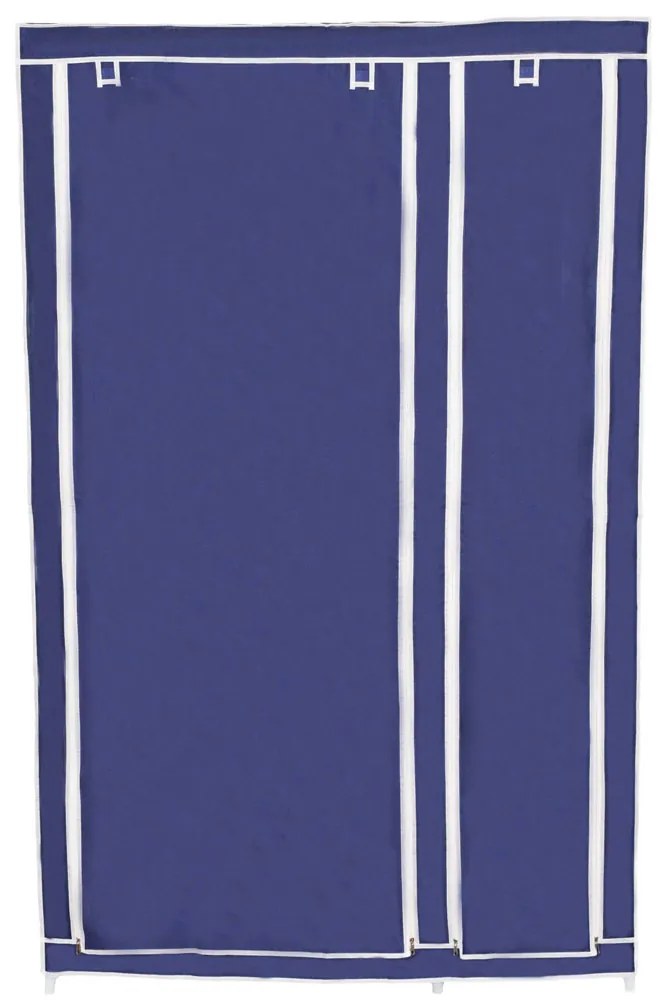 Dulap textil pentru haine, albastru, 110x175 cm