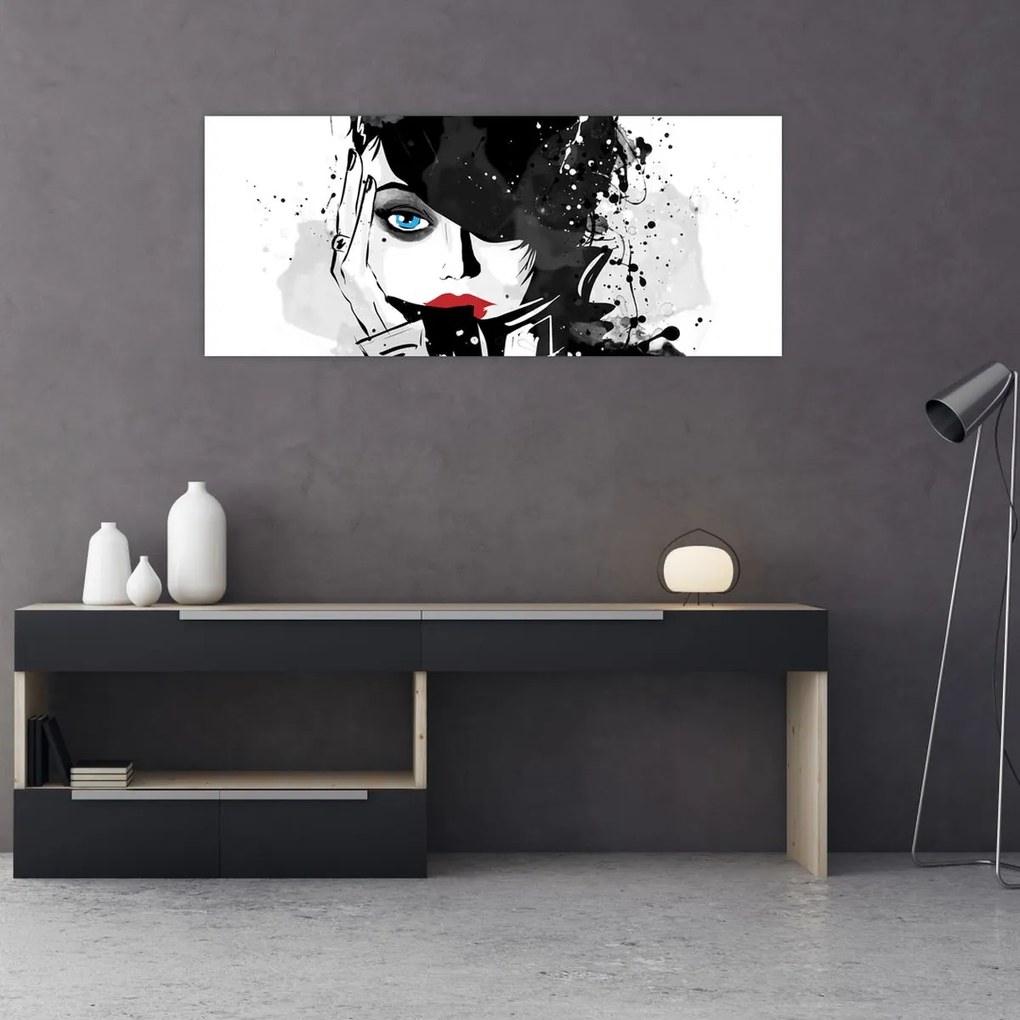 Tablou - Femeia misterioasă (120x50 cm)