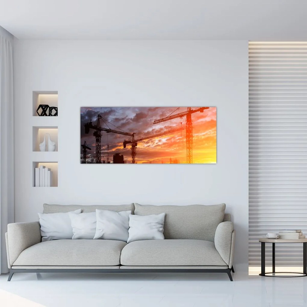 Tablou - Șantier de construcții (120x50 cm)