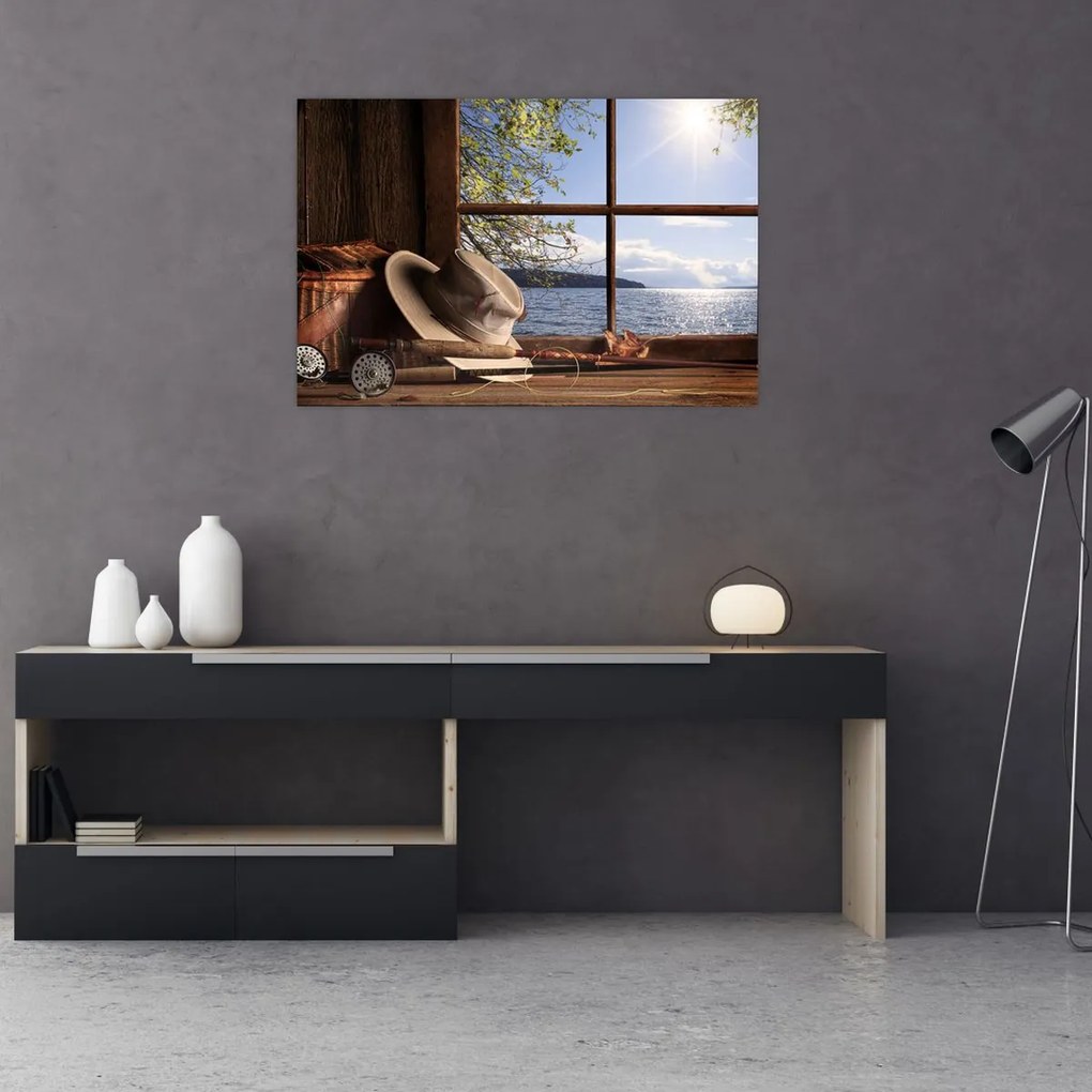 Tablou - Echipament de pescuit (90x60 cm)