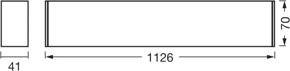 Osram - Plafonieră LED dimerizabilă OFFICE LINE LED/30W/230V 112,6 cm negru