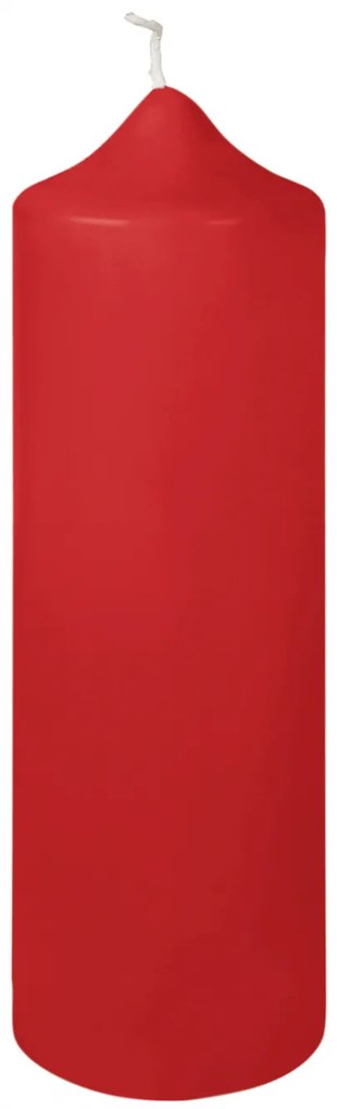 Lumanare Candle, Parafina, Rosu deschis, 25x8 cm