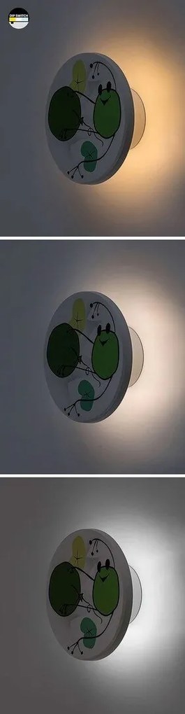 Aplica camera copii motiv broscuta si baloane Froggo LED CCT