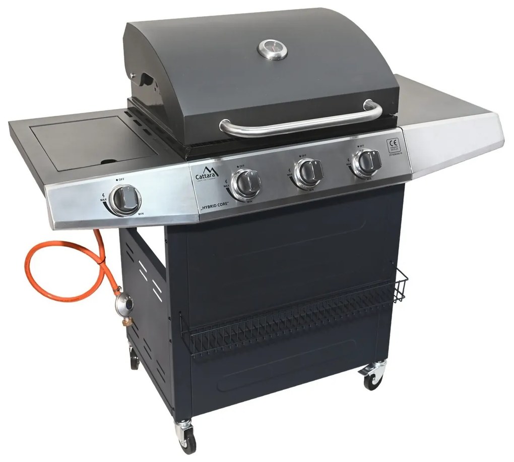 Cattara Gril HYBRID CORE gaz/cărbune, 126 x 114 x55 cm