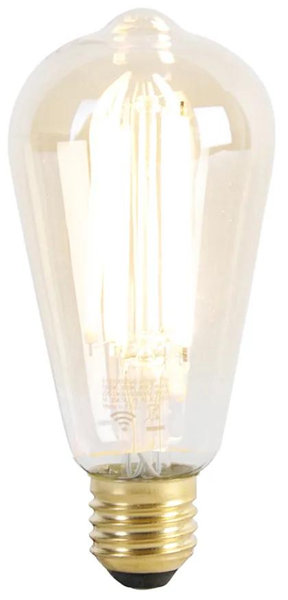 Lampă de exterior inteligentă în picioare neagră 40 cm cu Wifi ST64 - Charlois