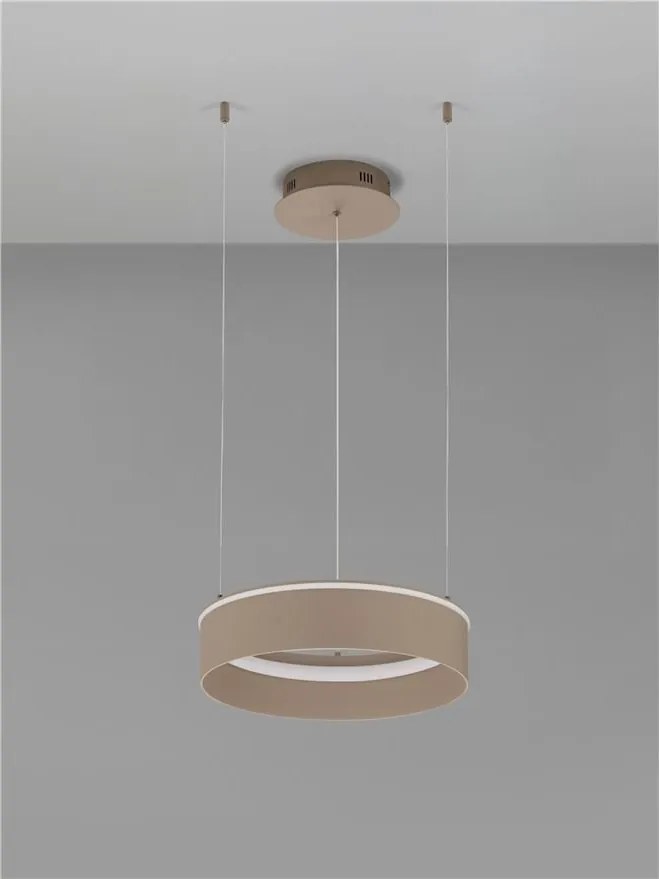 Lustra LED design circular OLIVIA bej D-40cm