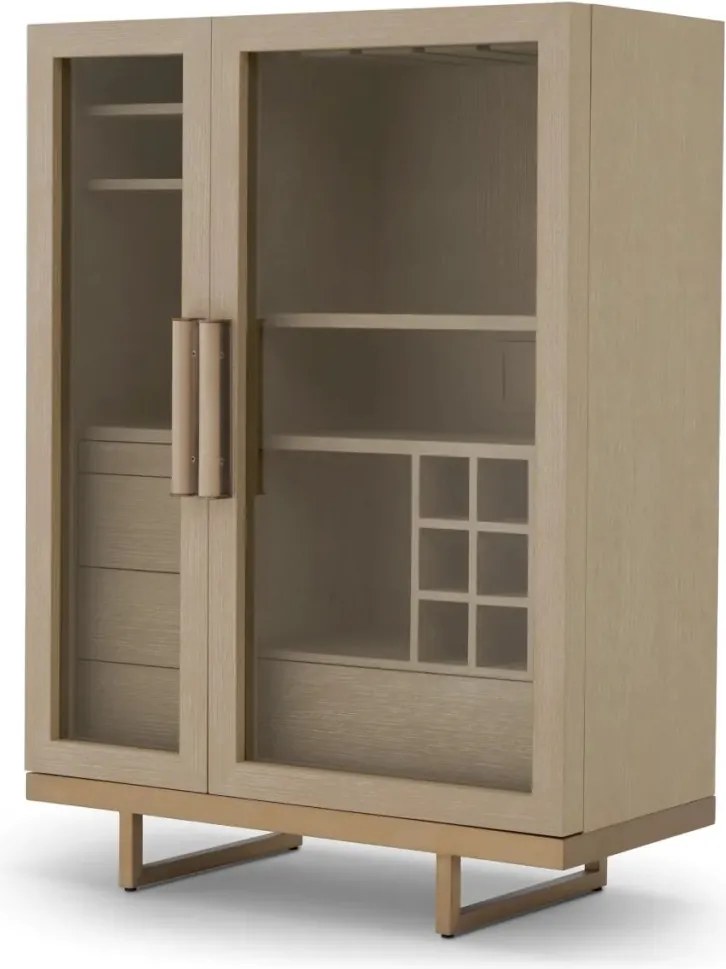 Bufet, Bar design LUX, Furnir de stejar albit, Connaught