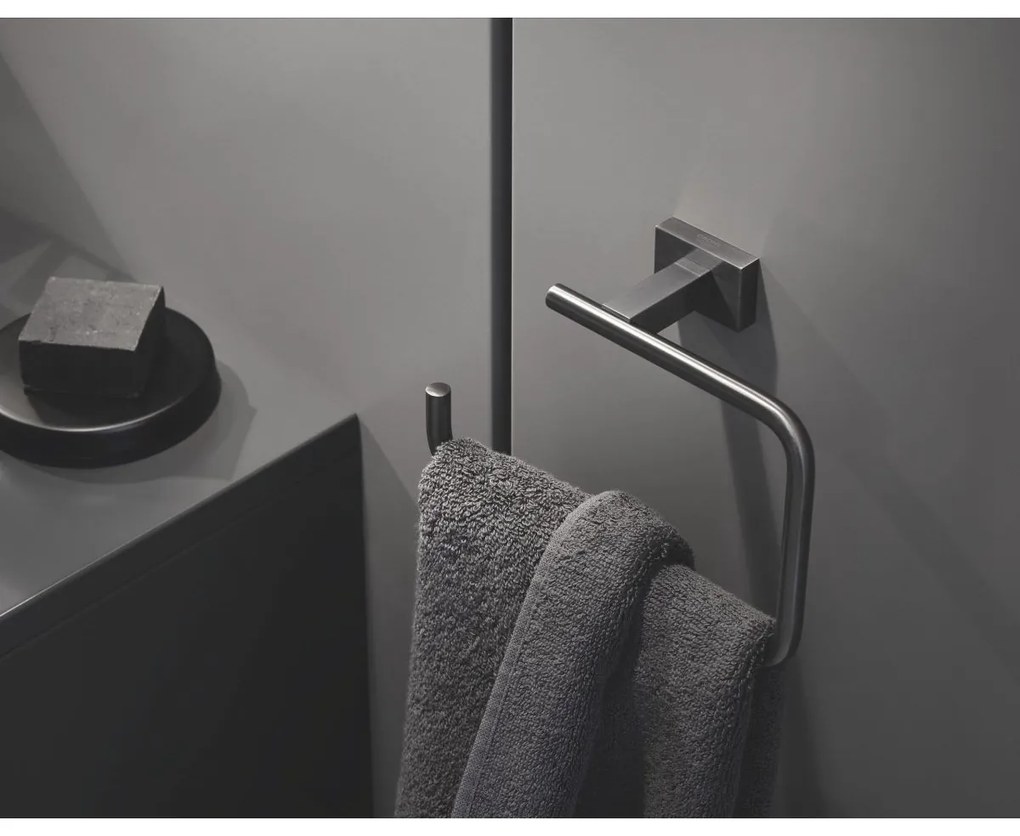 Grohe Essentials suport pentru hartie igienica Brushed Hard Graphite 40507AL1