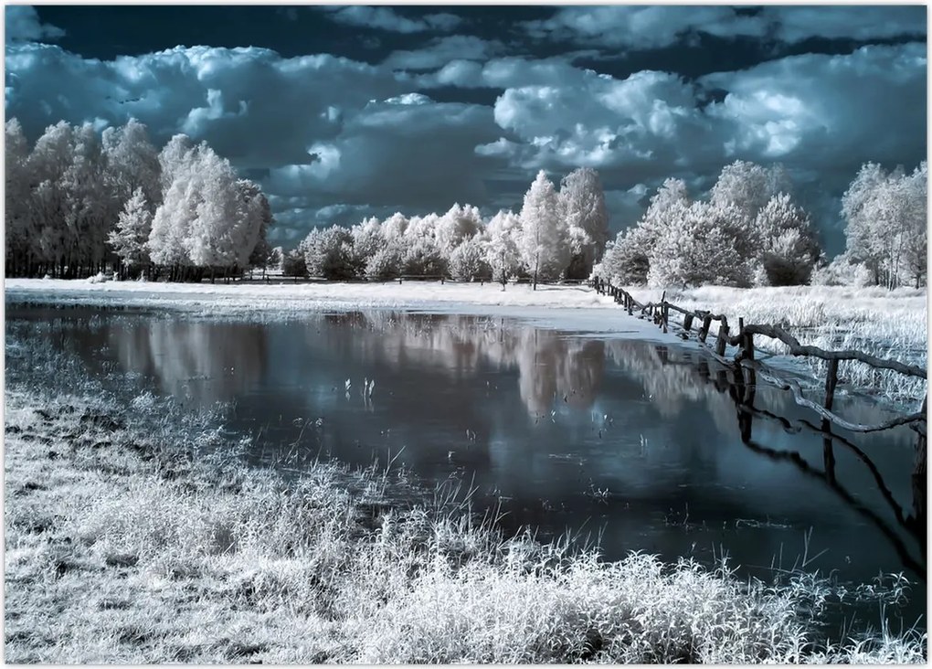 Tablou - Peisaj înghețat (70x50 cm)