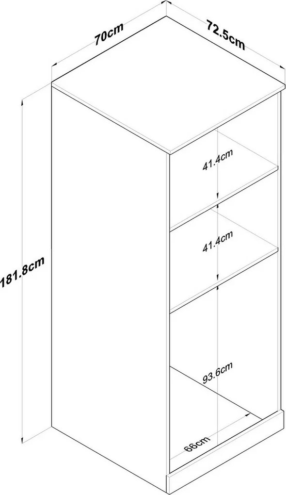 Dulap deasupra mașinii de spălat Fera White