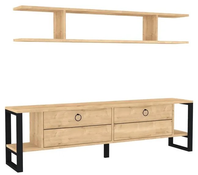 Mobilier living Menile 3 (stejar zafir) . 1095560