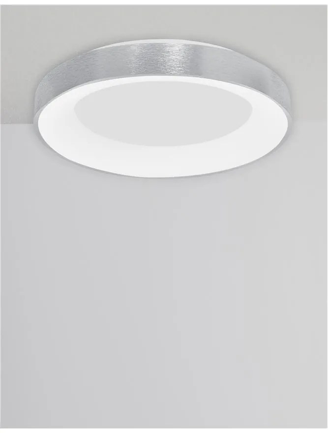 Plafoniera LED 3000K moderna 60cm RANDO THIN argintiu NVL-9353856