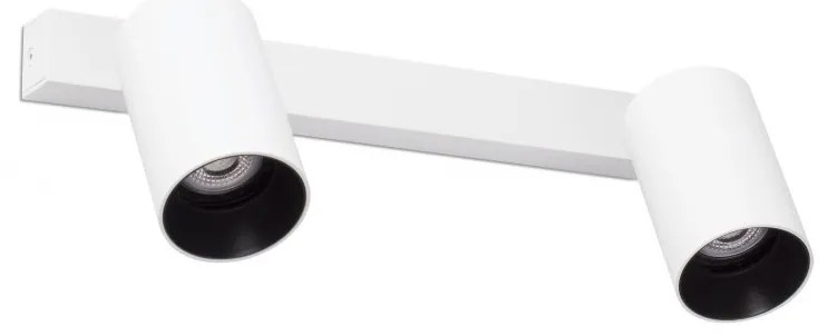Aplica perete / tavan cu 2 spoturi directionabile design modern STAN 2L alba