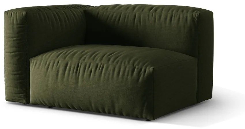 Modul pentru canapea modulară verde (cu colț pe partea stângă ) Martina – Micadoni Home