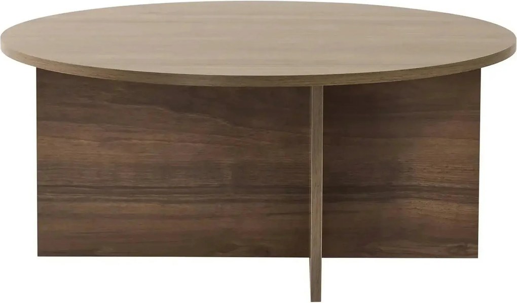 Masuta cafea SOLEIL, nuc, PAL melaminat, 90x90x40 cm